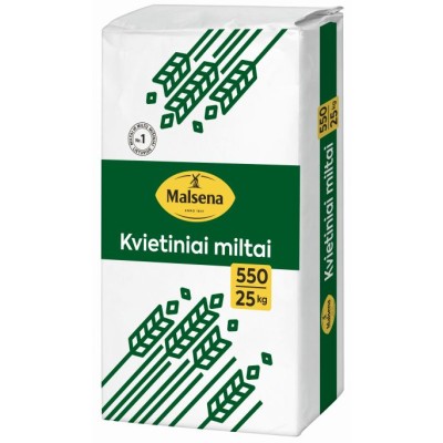 Wheat flour top quality 550D, Malsena 25 kg